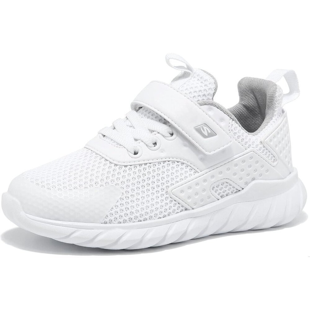 🆕Kids White-2 Lightweight Tennis Athletic Casual Running Breathable Sneaker